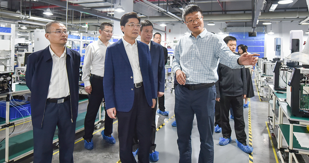 杭州市市长姚高员 调研千赢国际官网科技高端科学仪器创新基地